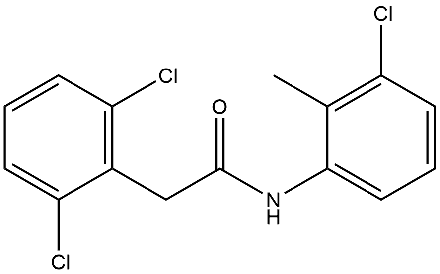 2,6-Dichloro-N-(3-chloro-2-methylphenyl)benzeneacetamide Structure