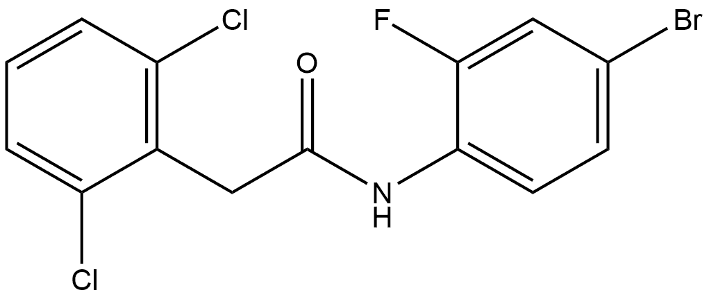 N-(4-Bromo-2-fluorophenyl)-2,6-dichlorobenzeneacetamide Structure