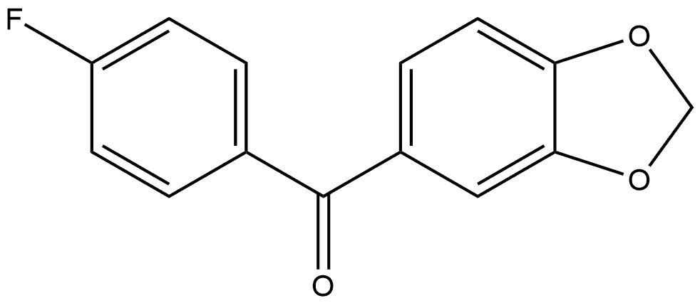 1,3-Benzodioxol-5-yl(4-fluorophenyl)methanone Structure