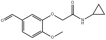 N-cyclopropyl-2-(5-formyl-2-methoxyphenoxy)acetamide Structure