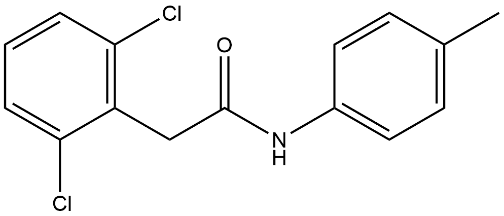 2,6-Dichloro-N-(4-methylphenyl)benzeneacetamide Structure