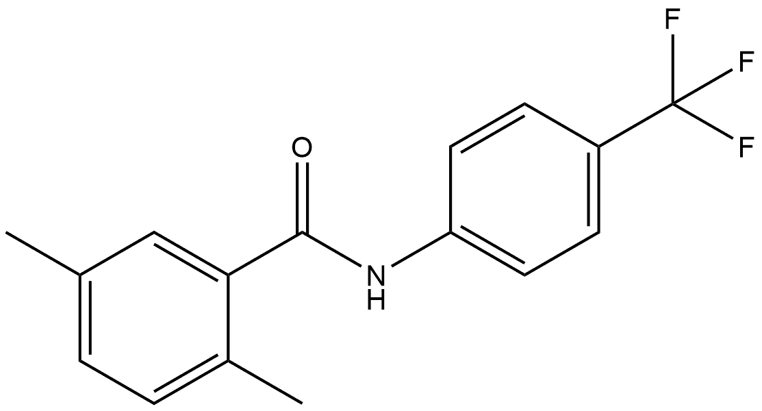 2,5-Dimethyl-N-[4-(trifluoromethyl)phenyl]benzamide Structure