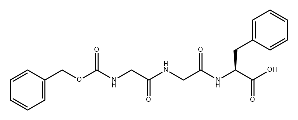 Alanine, N-[N-(N-carboxyglycyl)glycyl]-3-phenyl-, N-benzyl ester (7CI) Structure