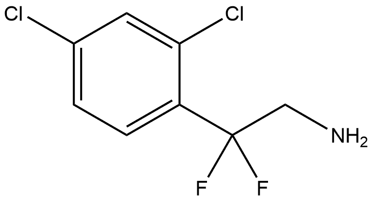 Benzeneethanamine, 2,4-dichloro-β,β-difluoro- Structure