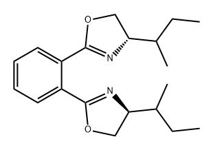 Oxazole, 2,2'-(1,2-phenylene)bis[4,5-dihydro-4-(1-methylpropyl)-, (4S,4'S)- Structure