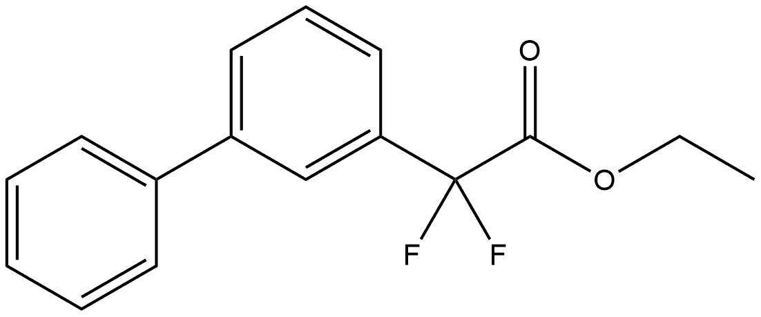 Ethyl α,α-difluoro[1,1'-biphenyl]-3-acetate Structure