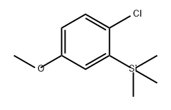 Benzene, 1-chloro-4-methoxy-2-(trimethylsilyl)- Structure