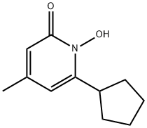 2(1H)-Pyridinone, 6-cyclopentyl-1-hydroxy-4-methyl- 구조식 이미지