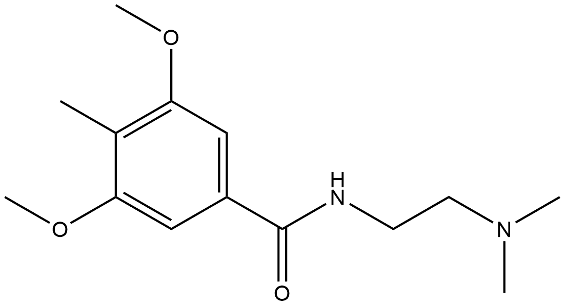 N-[2-(Dimethylamino)ethyl]-3,5-dimethoxy-4-methylbenzamide Structure