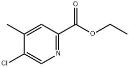 2-Pyridinecarboxylic acid, 5-chloro-4-methyl-, ethyl ester Structure