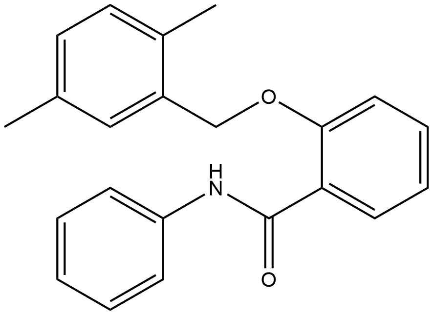 2-[(2,5-Dimethylphenyl)methoxy]-N-phenylbenzamide Structure