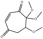 2-Cycloheptene-1,4-dione, 5,5,6-trimethoxy- Structure