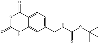 Carbamic acid, [(1,4-dihydro-2,4-dioxo-2H-3,1-benzoxazin-7-yl)methyl]-, 1,1-dimethylethyl ester (9CI) Structure