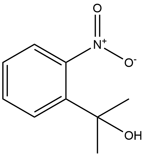 Benzenemethanol, α,α-dimethyl-2-nitro- Structure