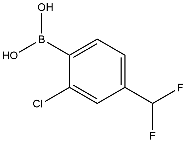 (2-chloro-4-(difluoromethyl)phenyl)boronic acid Structure