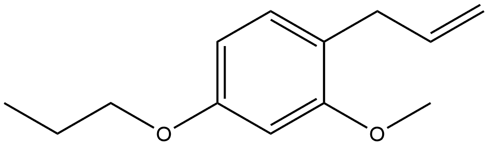 2-Methoxy-1-(2-propen-1-yl)-4-propoxybenzene Structure