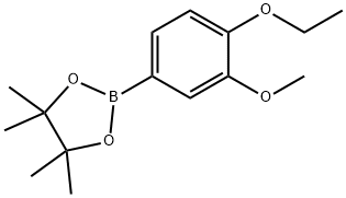 1,3,2-Dioxaborolane, 2-(4-ethoxy-3-methoxyphenyl)-4,4,5,5-tetramethyl- Structure