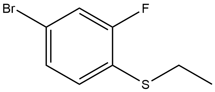 Benzene, 4-bromo-1-(ethylthio)-2-fluoro- Structure