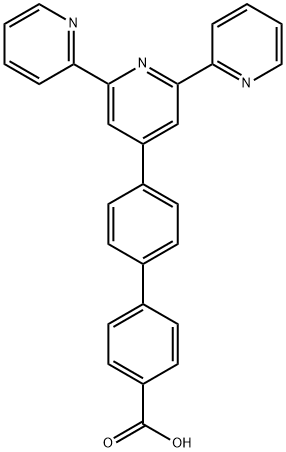 [1,1'-Biphenyl]-4-carboxylic acid, 4'-[2,2':6',2''-terpyridin]-4'-yl- Structure