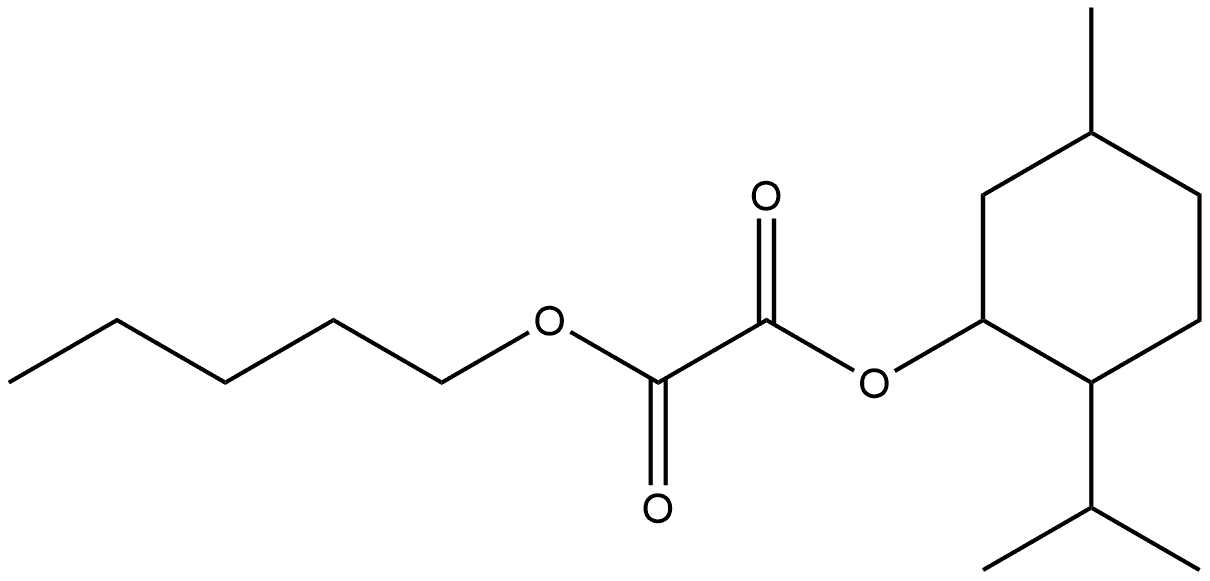 2-isopropyl-5-methylcyclohexyl pentyl oxalate Structure