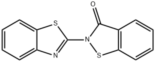 1,2-Benzisothiazol-3(2H)-one, 2-(2-benzothiazolyl)- Structure