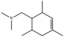 N,N-Dimethyl-1-(2,4,6-trimethylcyclohex-3-en-1-yl)methanamine Structure