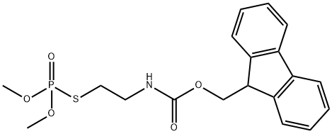 S-[2-[[(9H-Fluoren-9-ylmethoxy)carbonyl]amino]ethyl] O,O-dimethyl phosphorothioate 구조식 이미지