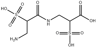 Propanoic acid, 3-[(3-amino-1-oxo-2-sulfopropyl)amino]-2-sulfo- Structure