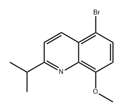 Quinoline, 5-bromo-8-methoxy-2-(1-methylethyl)- Structure