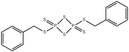 1,3,2,4-Dithiadiphosphetane, 2,4-bis[(phenylmethyl)thio]-, 2,4-disulfide 구조식 이미지