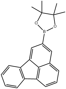 1,3,2-Dioxaborolane, 2-(2-fluoranthenyl)-4,4,5,5-tetramethyl- Structure