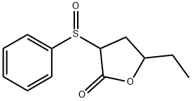 2(3H)-Furanone, 5-ethyldihydro-3-(phenylsulfinyl)- 구조식 이미지