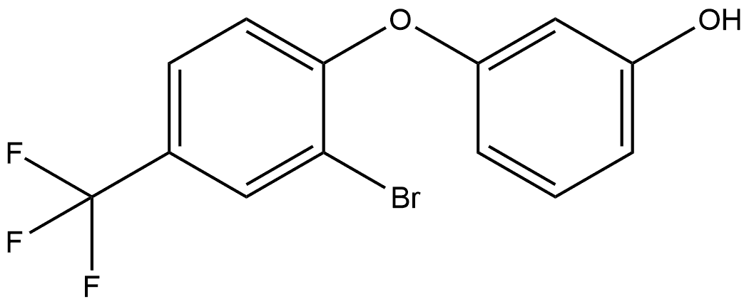 3-[2-Bromo-4-(trifluoromethyl)phenoxy]phenol Structure