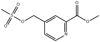 2-Pyridinecarboxylic acid, 4-[[(methylsulfonyl)oxy]methyl]-, methyl ester Structure