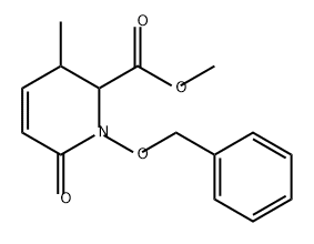 2-Pyridinecarboxylic acid, 1,2,3,6-tetrahydro-3-methyl-6-oxo-1-(phenylmethoxy)-, methyl ester Structure