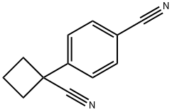 Benzonitrile, 4-(1-cyanocyclobutyl)- Structure