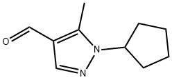 1-Cyclopentyl-5-methyl-1H-pyrazole-4-carbaldehyde Structure