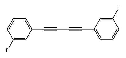 Benzene, 1,1'-(1,3-butadiyne-1,4-diyl)bis[3-fluoro- Structure