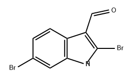 1H-Indole-3-carboxaldehyde, 2,6-dibromo- Structure