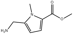 1H-Pyrrole-2-carboxylic acid, 5-(aminomethyl)-1-methyl-, methyl ester Structure