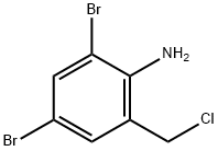 Benzenamine, 2,4-dibromo-6-(chloromethyl)- Structure