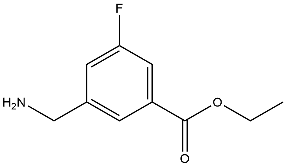 Ethyl 3-(aminomethyl)-5-fluorobenzoate Structure