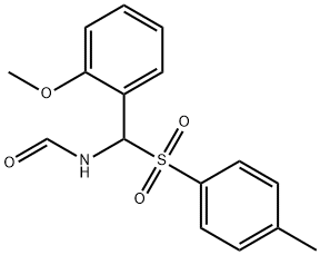 Formamide, N-[(2-methoxyphenyl)[(4-methylphenyl)sulfonyl]methyl]- Structure