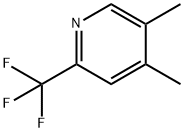 Pyridine, 4,5-dimethyl-2-(trifluoromethyl)- Structure