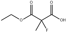 Propanedioic acid, fluoromethyl-, monoethyl ester Structure