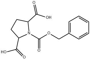 1,2,5-Pyrrolidinetricarboxylic acid, 1-(phenylmethyl) ester Structure