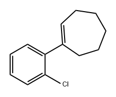 Cycloheptene, 1-(2-chlorophenyl)- Structure