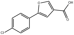 3-Furancarboxylic acid, 5-(4-chlorophenyl)- Structure