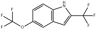 5-(Trifluoromethoxy)-2-(trifluoromethyl)-1H-indole Structure