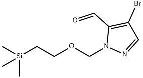 4-bromo-1-((2-(trimethylsilyl)ethoxy)methyl)-1H-pyrazole-5-carbaldehyde Structure